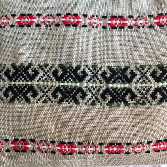 Vintage Tribal Pattern Rope Wood Handmade Tote Bag - Picture 5 of 13